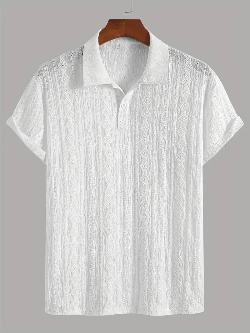 Breathable Hollow-out Lightweight Mens T-Shirt