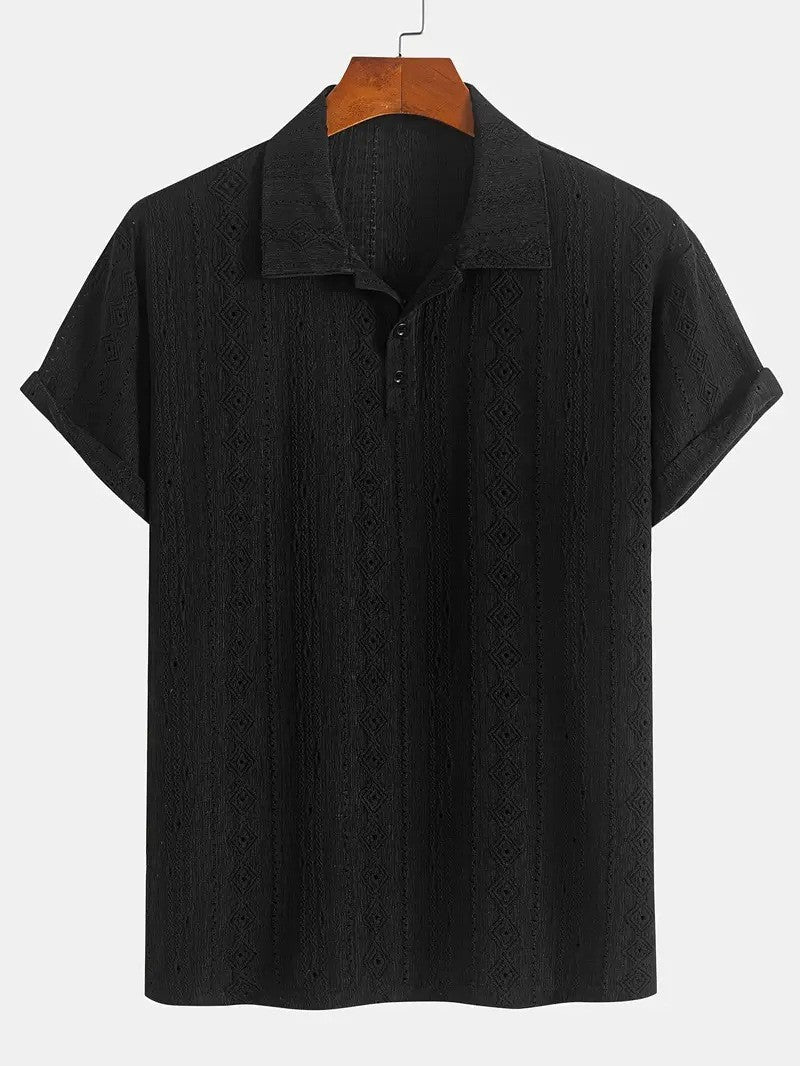 Breathable Hollow-out Lightweight Mens T-Shirt