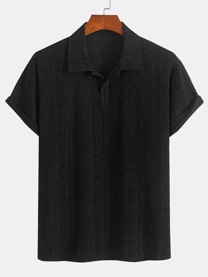 Breathable Hollow-out Lightweight Mens T-Shirt