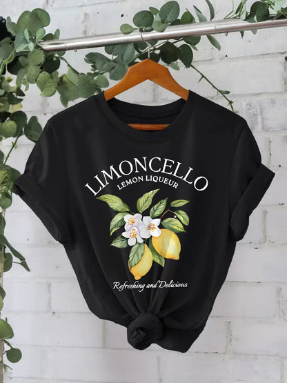 Round Neck Limoncello T-shirt Cotton