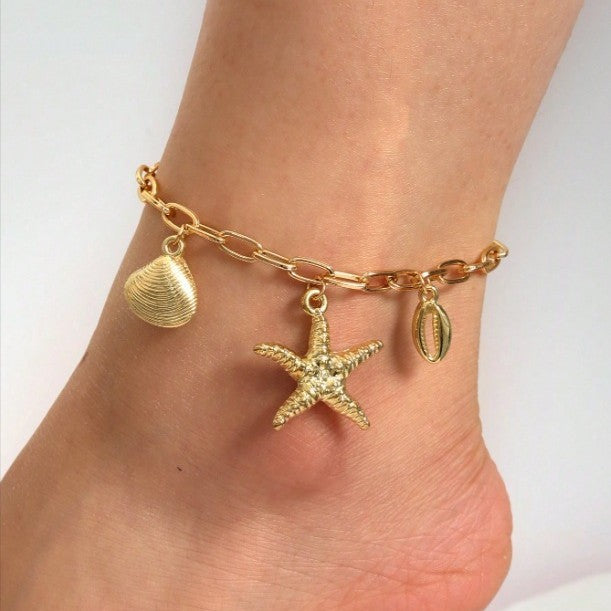 Anklet Three-dimensional Starfish Accessories Holiday Accessories