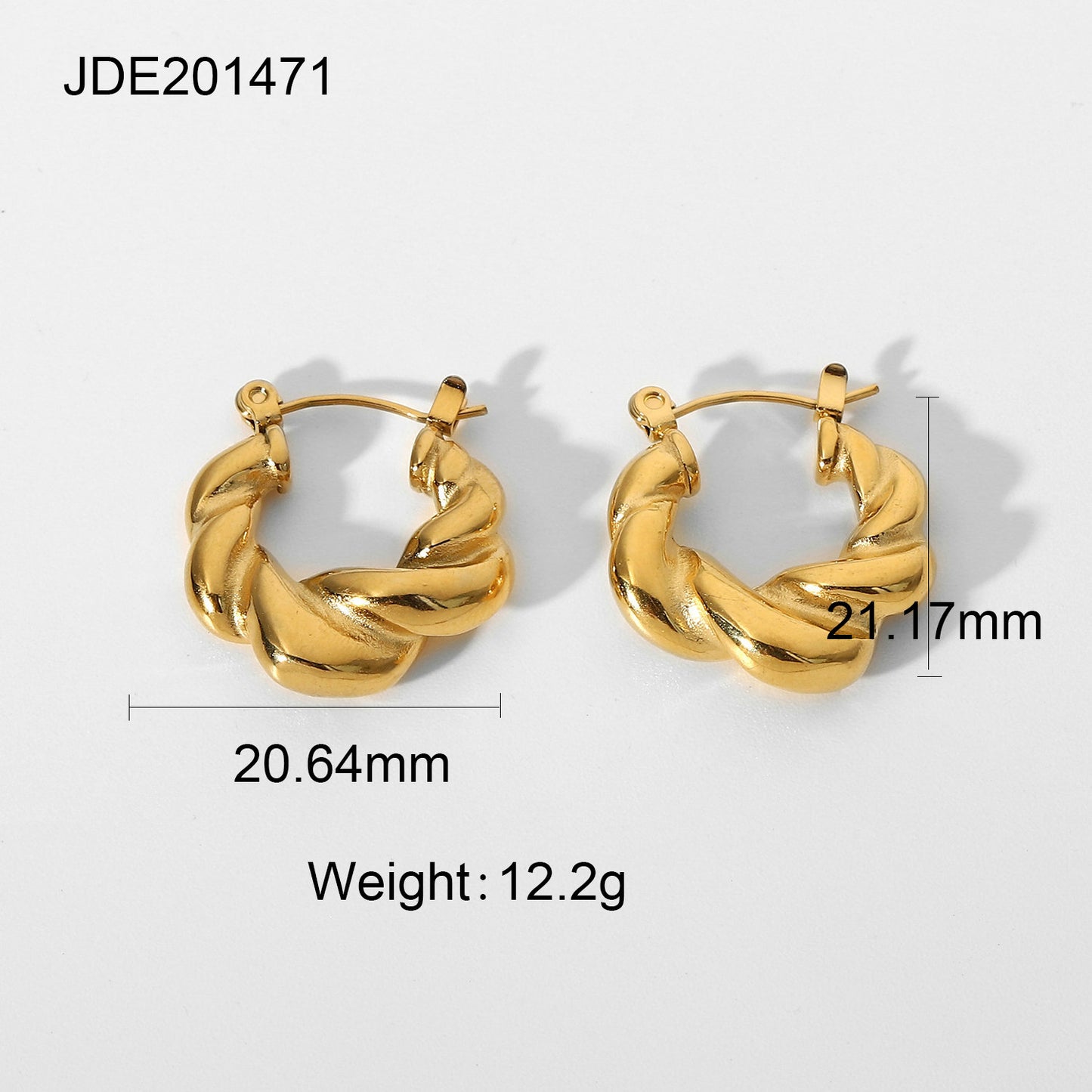 Temperament Circle Earrings Jewelry Accessories Stainless Steel