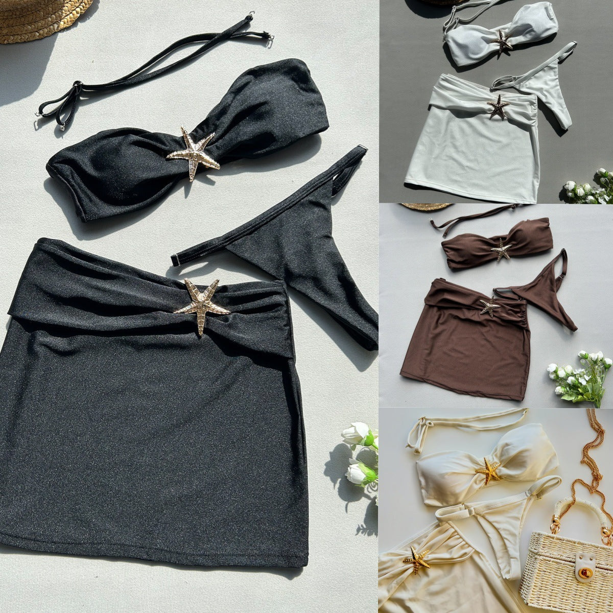 Starfish Bikini Thong 3pcs Set