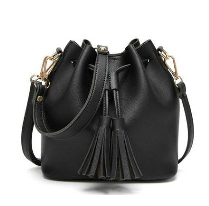Vintage Fashion Small Women Leather Bucket Hand Bag
