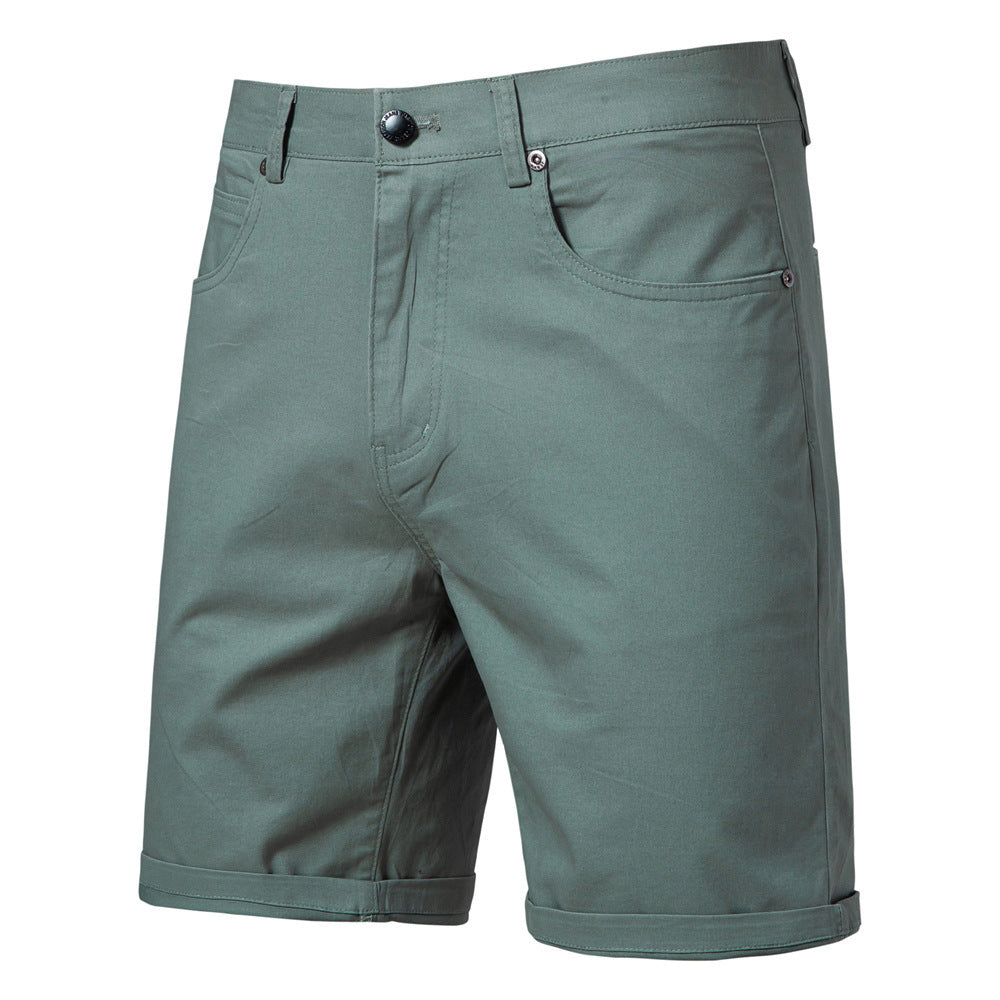 Straight Casual Chino Shorts Slim Fit