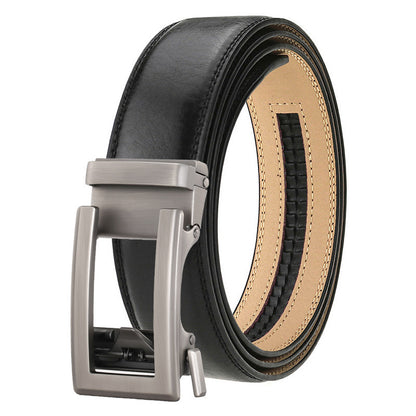 Men's Genuine Leather Belt Alloy Buckle