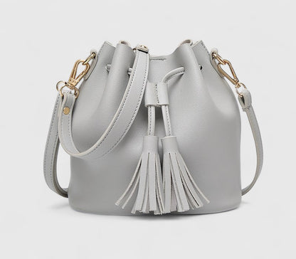 Vintage Fashion Small Women Leather Bucket Hand Bag