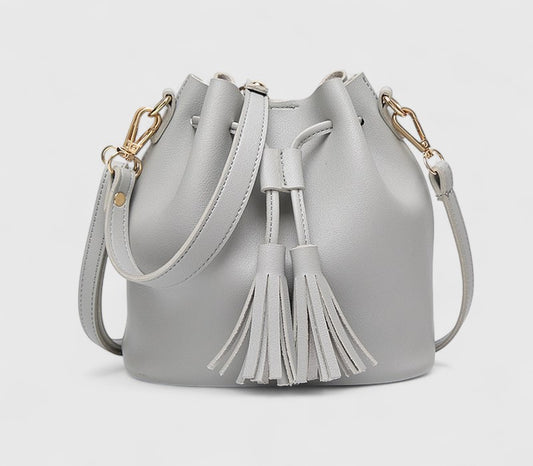 Vintage Fashion Small Women Leather Bucket Hand Bag
