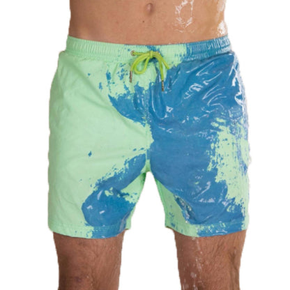 Magic Color Change Beach Swimming Shorts