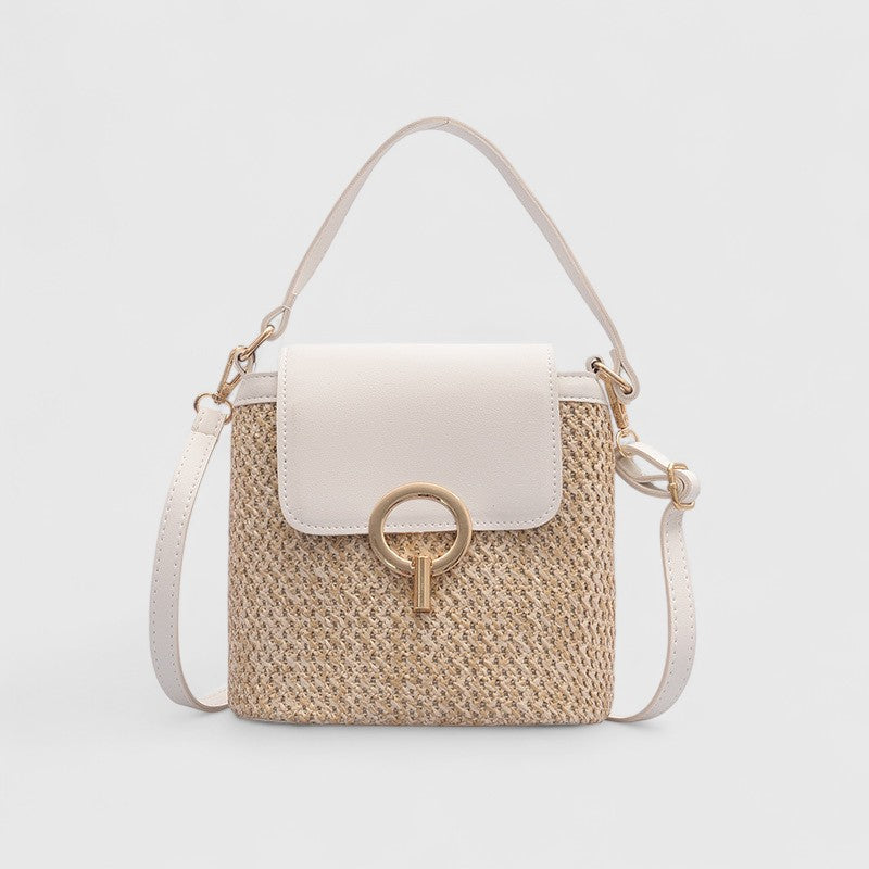 Straw Bag Hand-knitted