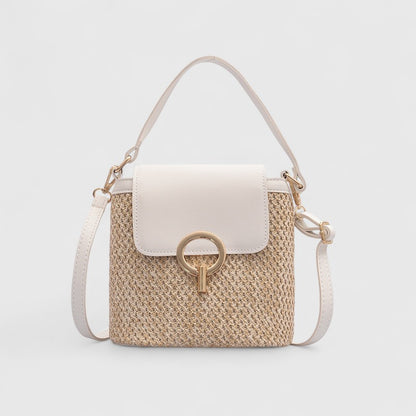 Straw Bag Hand-knitted