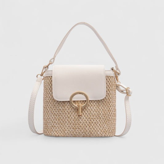 Straw Bag Hand-knitted