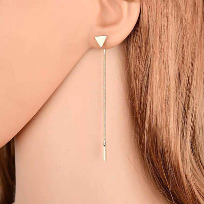 Long Earrings Tassel Triangle Small Earrings