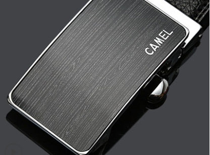 Leather Automatic Buckle Belt CAMEL