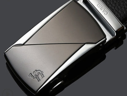 Leather Automatic Buckle Belt CAMEL