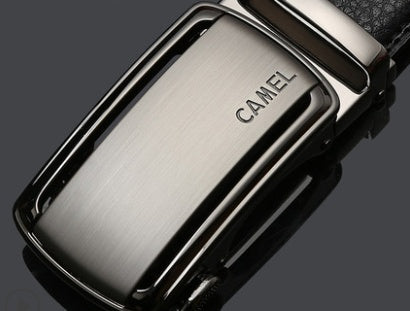 Leather Automatic Buckle Belt CAMEL