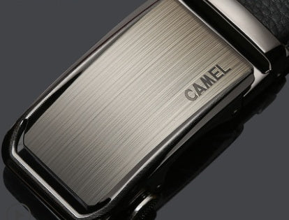 Leather Automatic Buckle Belt CAMEL