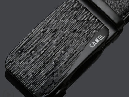 Leather Automatic Buckle Belt CAMEL