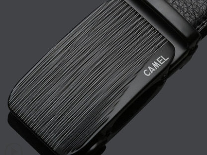 Leather Automatic Buckle Belt CAMEL