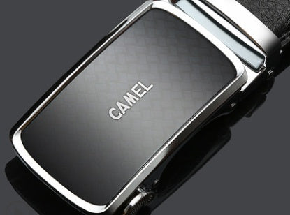 Leather Automatic Buckle Belt CAMEL