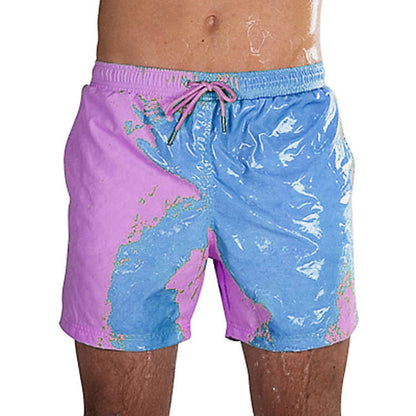 Magic Color Change Beach Swimming Shorts