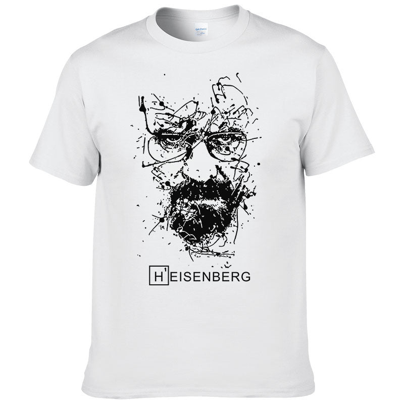 Heisenberg Print Cotton T-shirt Men