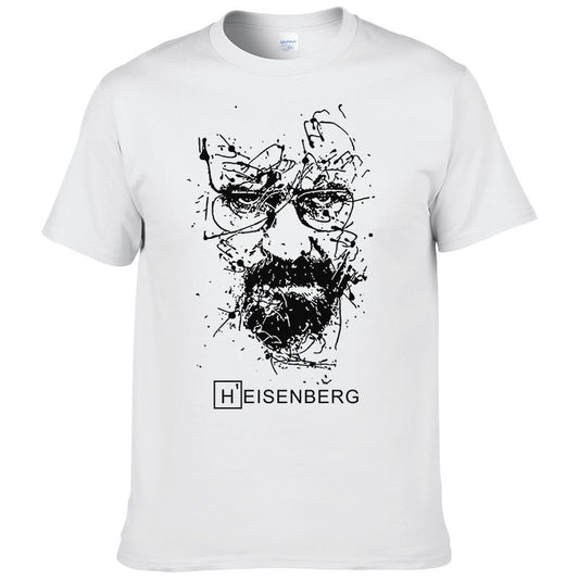 Heisenberg Print Cotton T-shirt Men