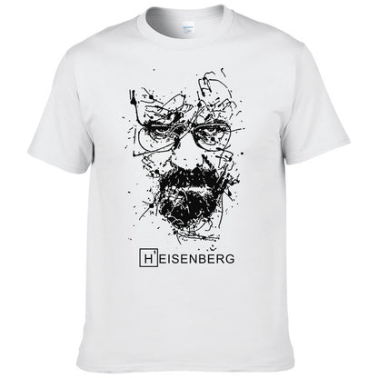Heisenberg Print Cotton T-shirt Men