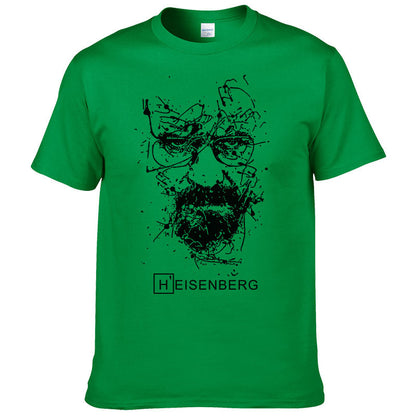 Heisenberg Print Cotton T-shirt Men