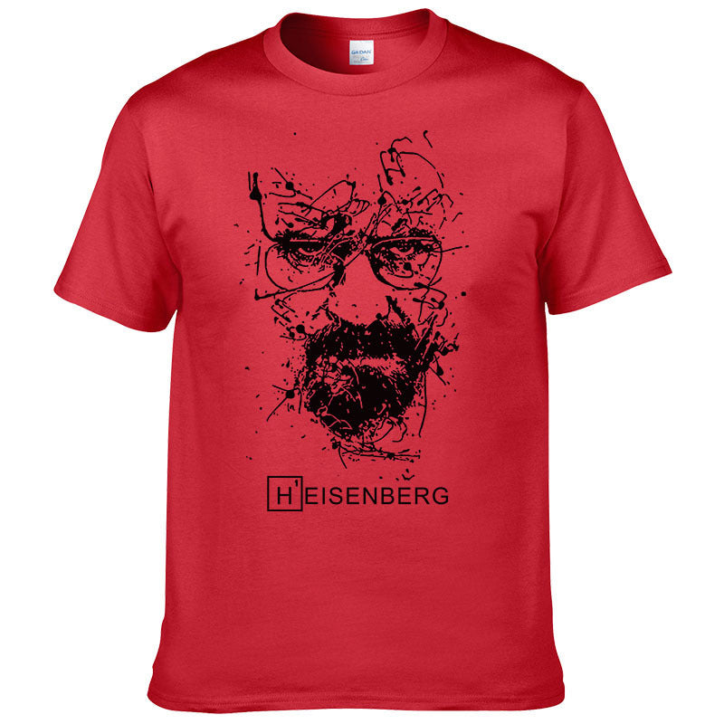 Heisenberg Print Cotton T-shirt Men