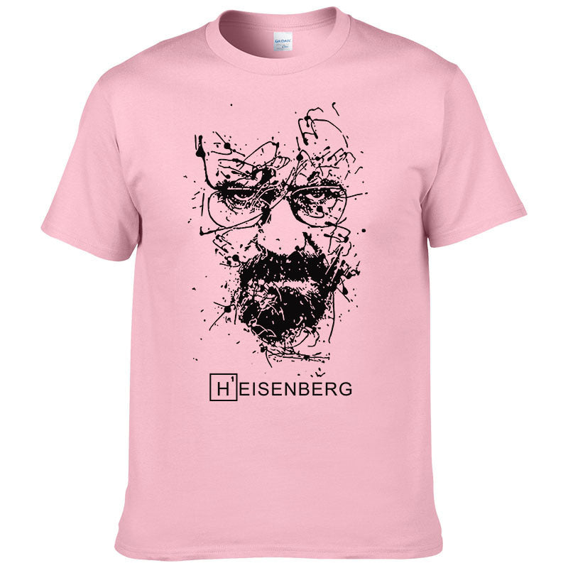 Heisenberg Print Cotton T-shirt Men