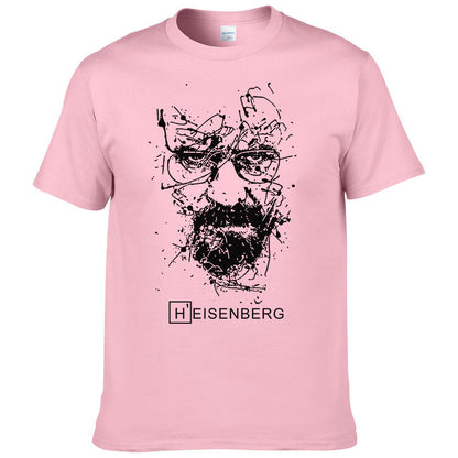 Heisenberg Print Cotton T-shirt Men