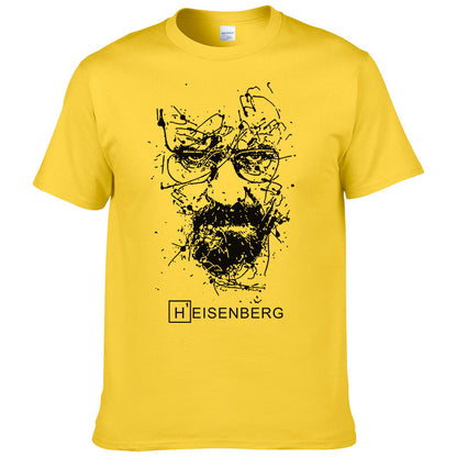 Heisenberg Print Cotton T-shirt Men