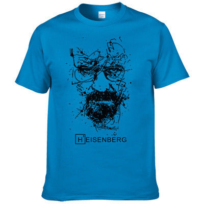 Heisenberg Print Cotton T-shirt Men