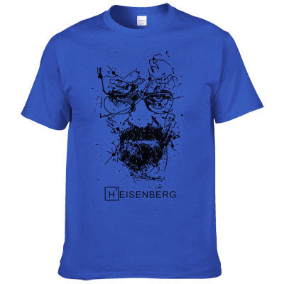 Heisenberg Print Cotton T-shirt Men