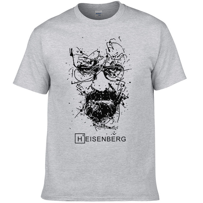 Heisenberg Print Cotton T-shirt Men