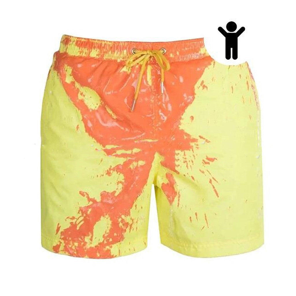 Magic Color Change Beach Swimming Shorts
