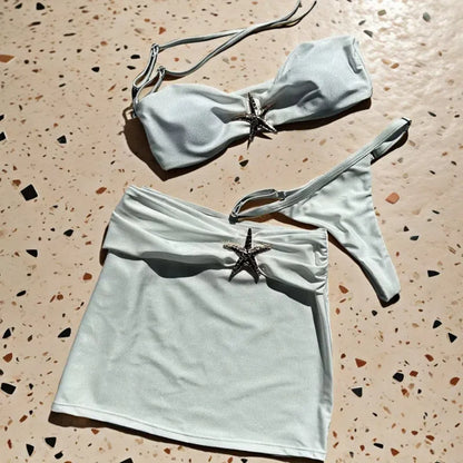 Starfish Bikini Thong 3pcs Set