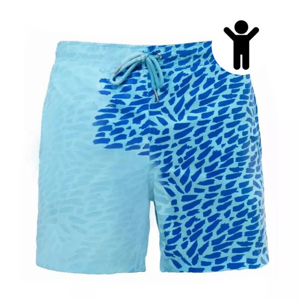 Magic Color Change Beach Swimming Shorts