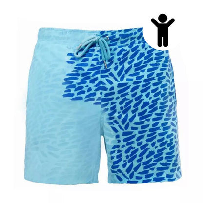Magic Color Change Beach Swimming Shorts