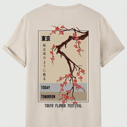 Today Tomorrow Tokyo Flower Festival Cotton T-Shirt