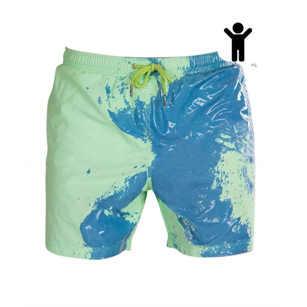 Magic Color Change Beach Swimming Shorts