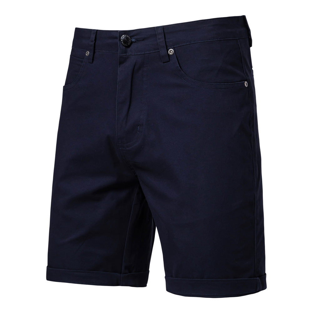 Straight Casual Chino Shorts Slim Fit