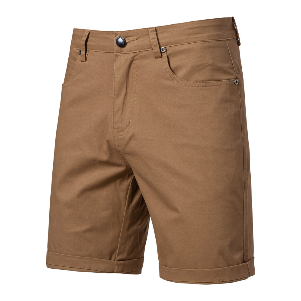 Straight Casual Chino Shorts Slim Fit