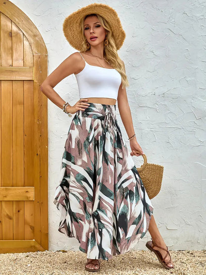 Boho Printed A- Line Casual Skirt