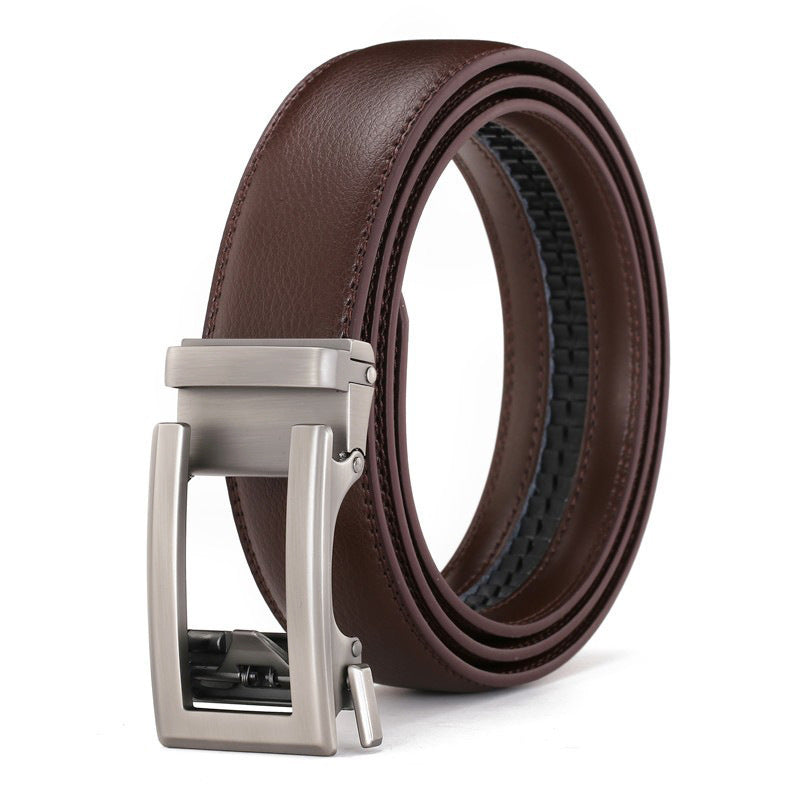 Men's Genuine Leather Belt Alloy Buckle