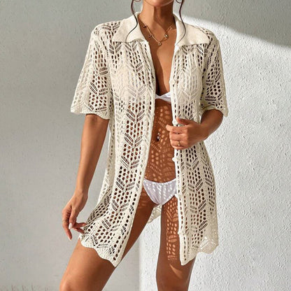 Knitted Beach Bikini Throwover