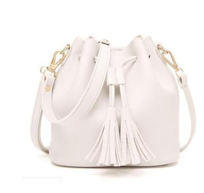 Vintage Fashion Small Women Leather Bucket Hand Bag