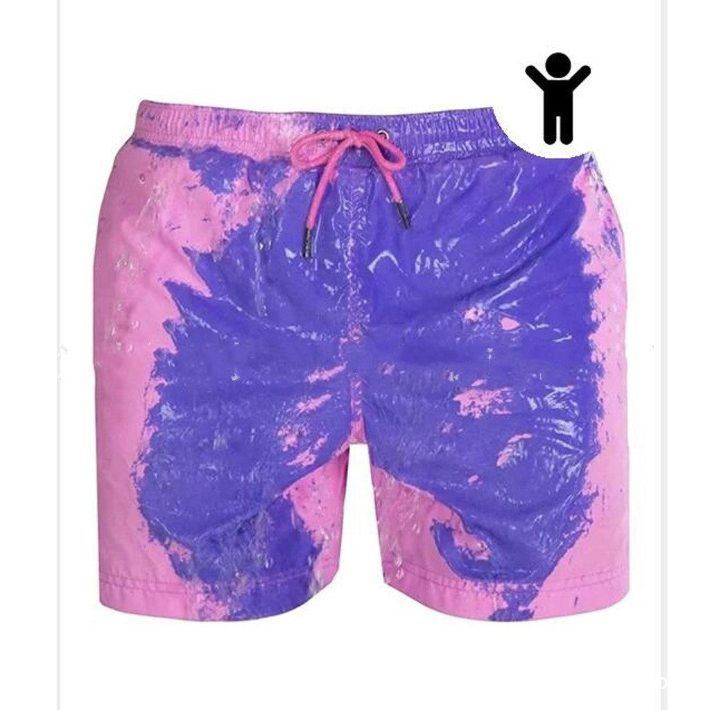 Magic Color Change Beach Swimming Shorts
