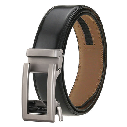 Men's Genuine Leather Belt Alloy Buckle